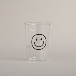 Trinkglas Smiley schwarz (VE = 6 Stk)