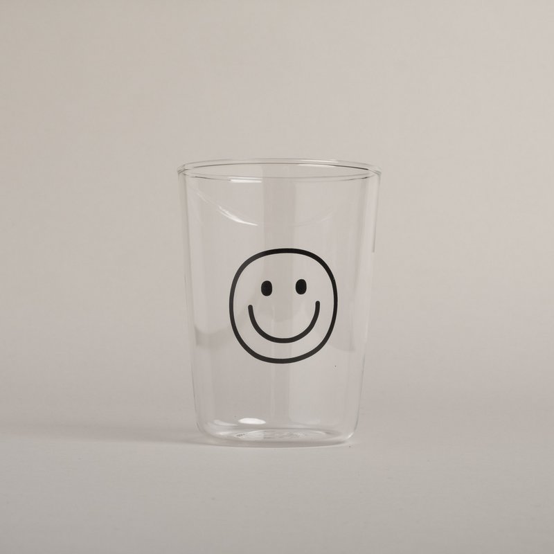 Trinkglas Smiley schwarz (VE = 6 Stk)