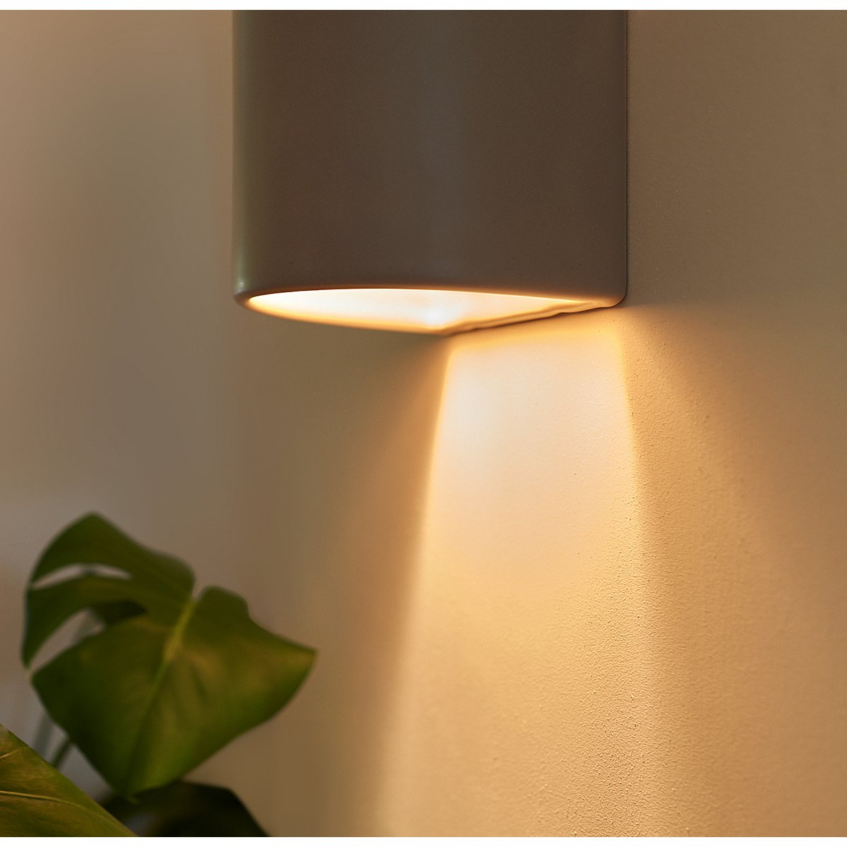 Ceramic wall lamp - Matte Taupe