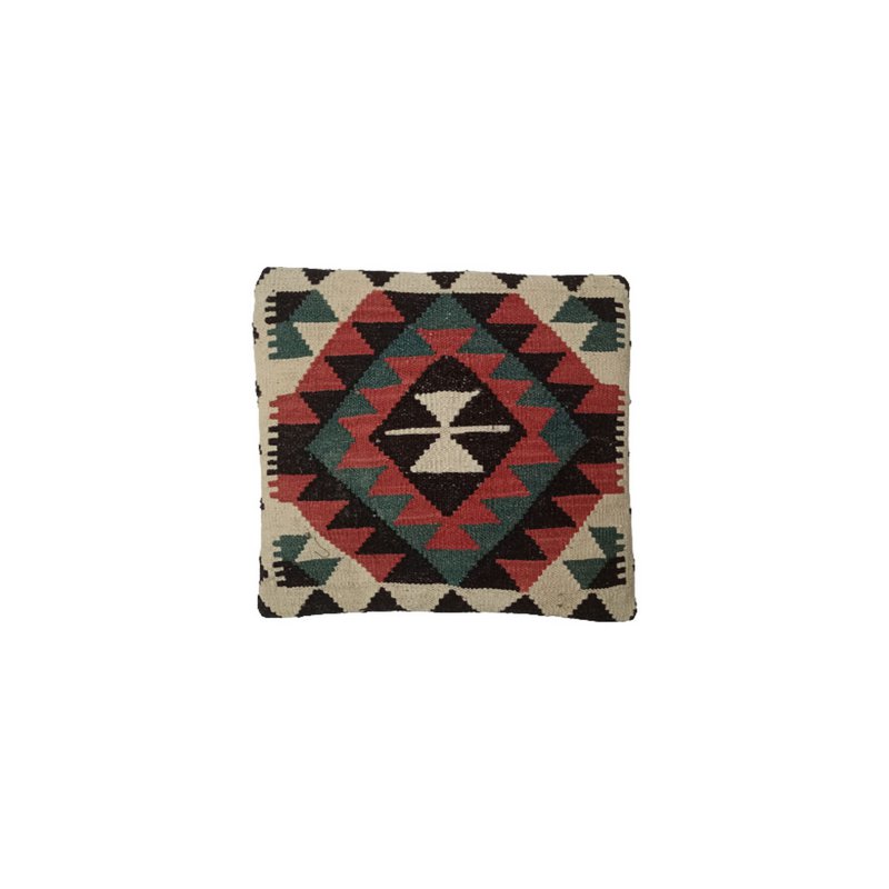 Housse de coussin Moccaccino tissé à la main Kilim