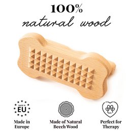 Wooden Massage Tool for Dogs, Cats, Horses, Pet Massager
