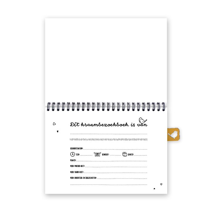 Maternity visit fill-in book A5 | pink