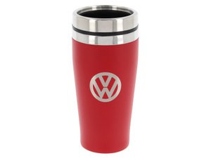 Volkswagen VW Stainless Steel Insulated Tumbler, double-walled, 450ml in Gift Box - Logo/Red