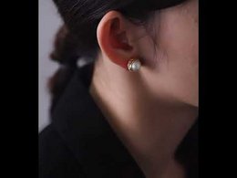 Luxe Pearl Halo Double-Sided Earrings