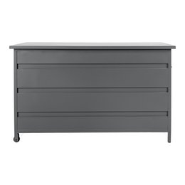 Cassis Cushion Box  - Cushion Box, aluminum, grey, medium, 130x60x75 cm, 450 L