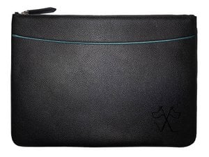 LAC VIEW laptop sleeve with black front pocket, 38cm Lavender border