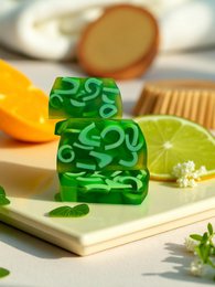 Glycerin-Zitrus-Seifenstück mit Glycerin und Olivenöl – erfrischender und belebender Körperreiniger