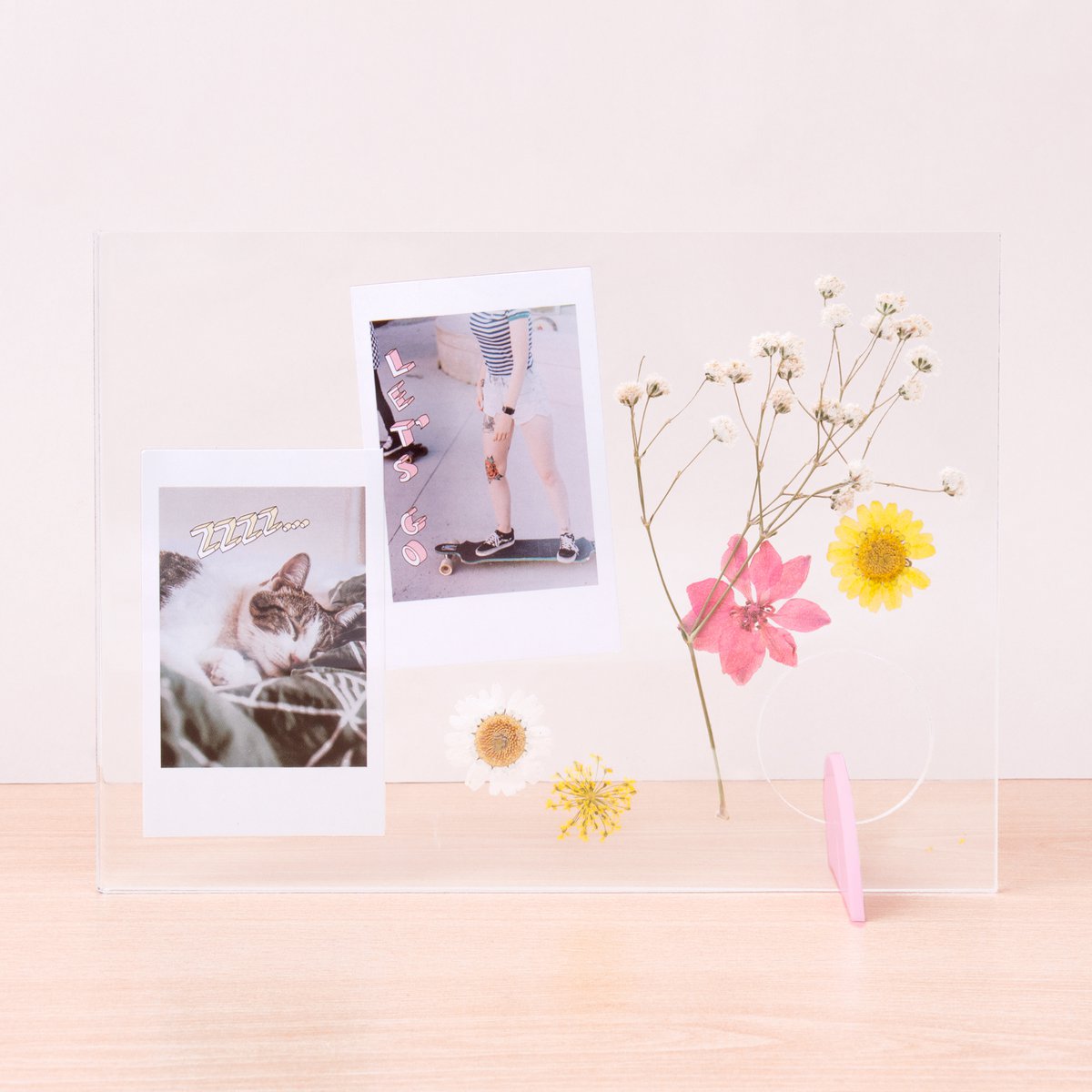 DIY GETROCKNETER BLUMEN FOTORAHMEN HF