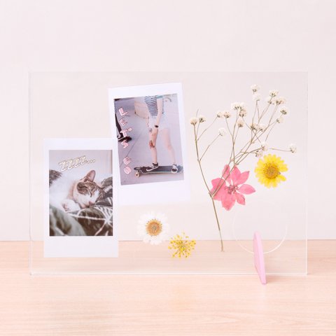 DIY DROGE BLOEMEN FOTOLIJST HF