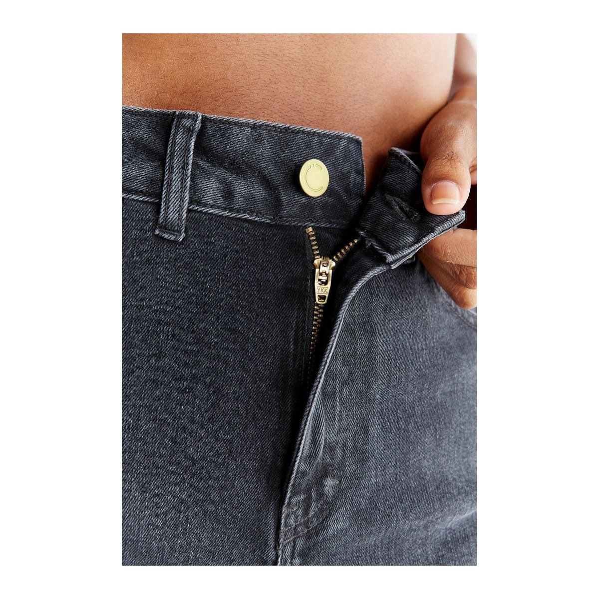 WN1010-145 | Damen Mom Fit – karbonowo-szary