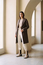 GRACE LATTE - Leather Heeled Ankle Boots