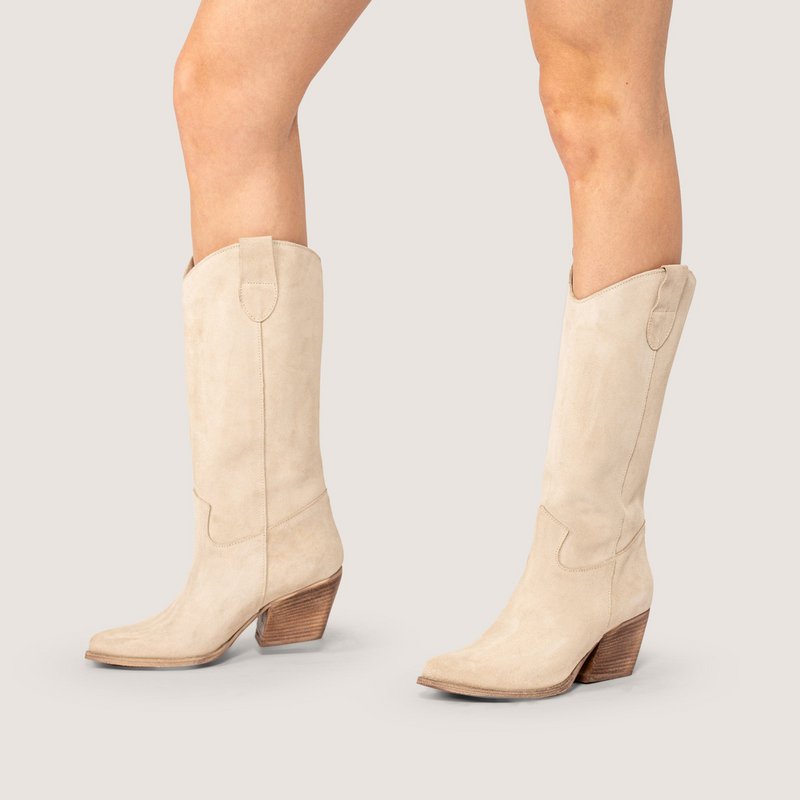 Noa Beige Texan Støvler