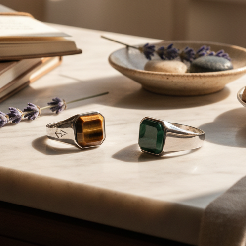 Ring HORUS TIGEREYE | 925 sølv