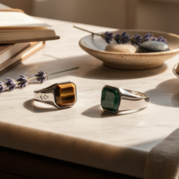 Ring HORUS TIGEREYE | 925 sølv