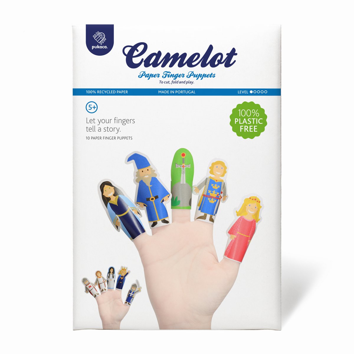 Puppettes de doigt en papier camelot