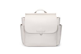  Beige maternity bag with changing mat, suitable for everyday use. Includes pockets and straps for easy carrying.