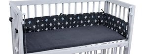 tiSsi® SOPHIE bumper / insert gray stars 90x40 cm