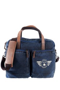 Vintage piloten businesstas blauw 5893-27
