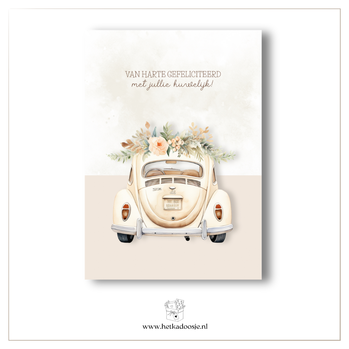 Voiture de mariage - félicitations