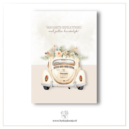 Voiture de mariage - félicitations