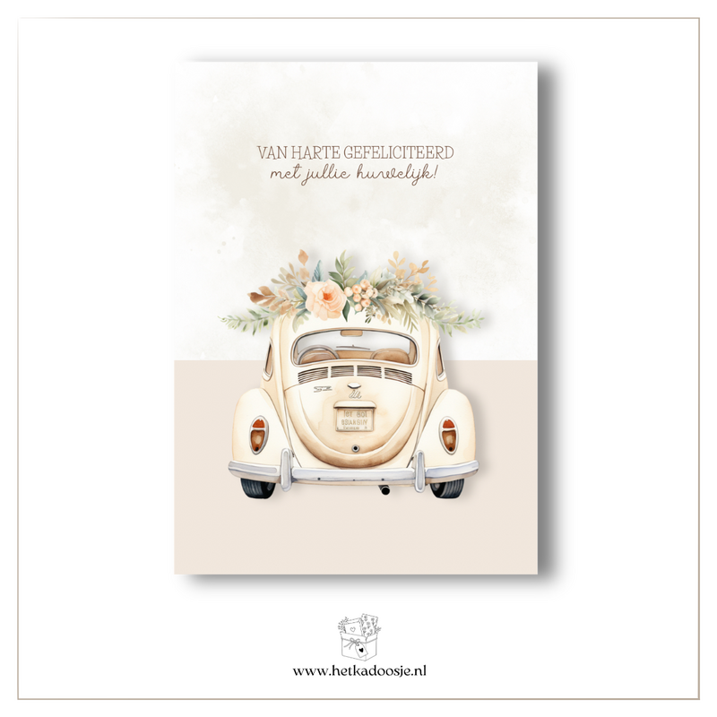 Voiture de mariage - félicitations