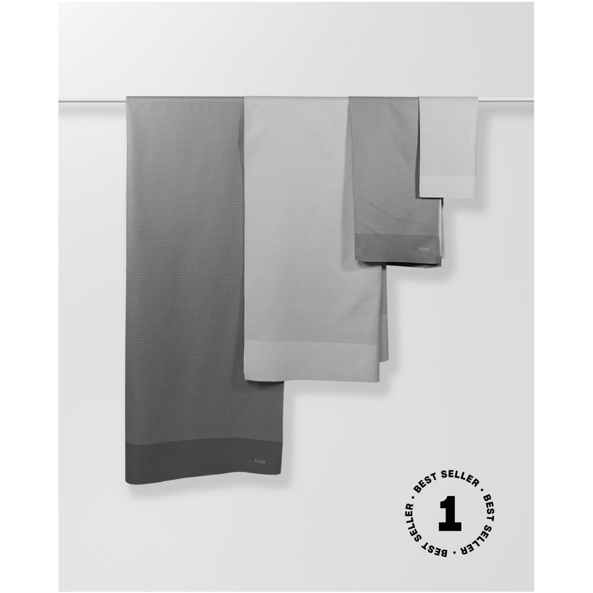 Asciugamani grigio carbone di base