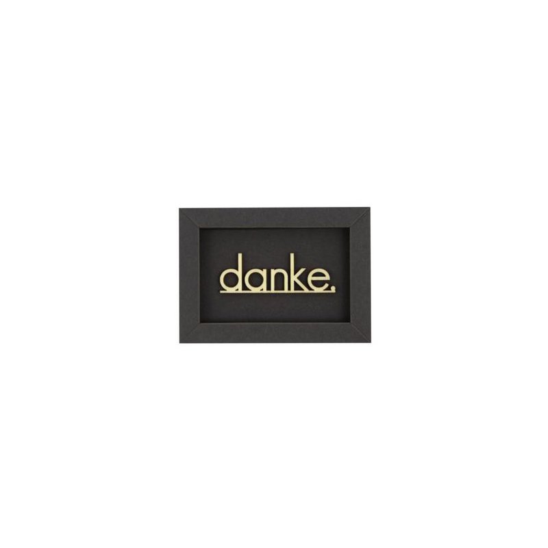 THANK YOU frame card wood lettering magnet