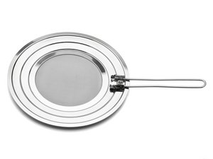 Foldable stainless steel splash guard