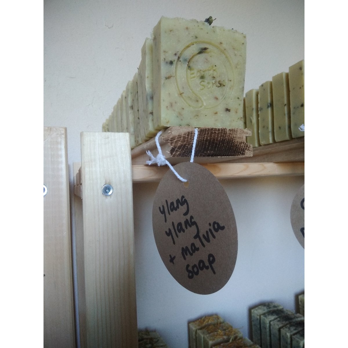 Organic Certified Solid Soap - Ylang Ylang with Blue Corn Flowers 90g
