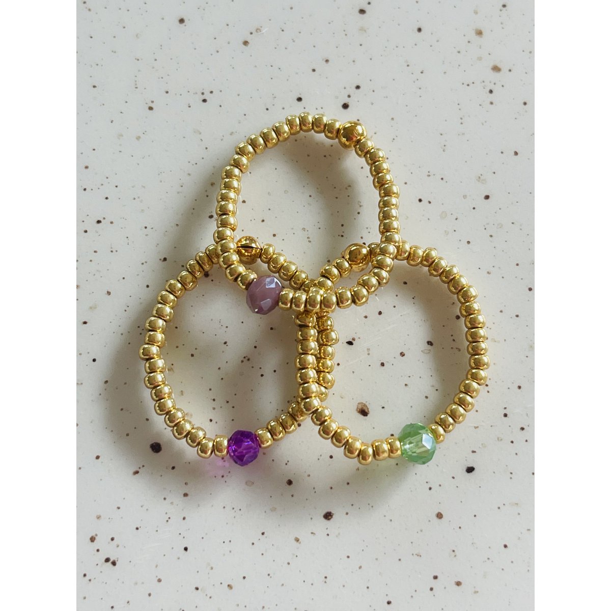 Ringen Sparkle Paarsgroen