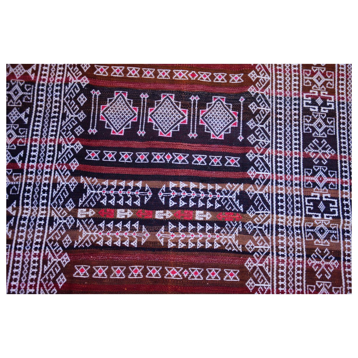 Baluch Soumak koper roest vintage vloerkleed