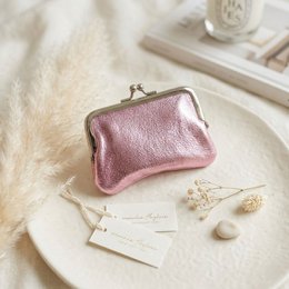 Skærepung metallisk lys pink