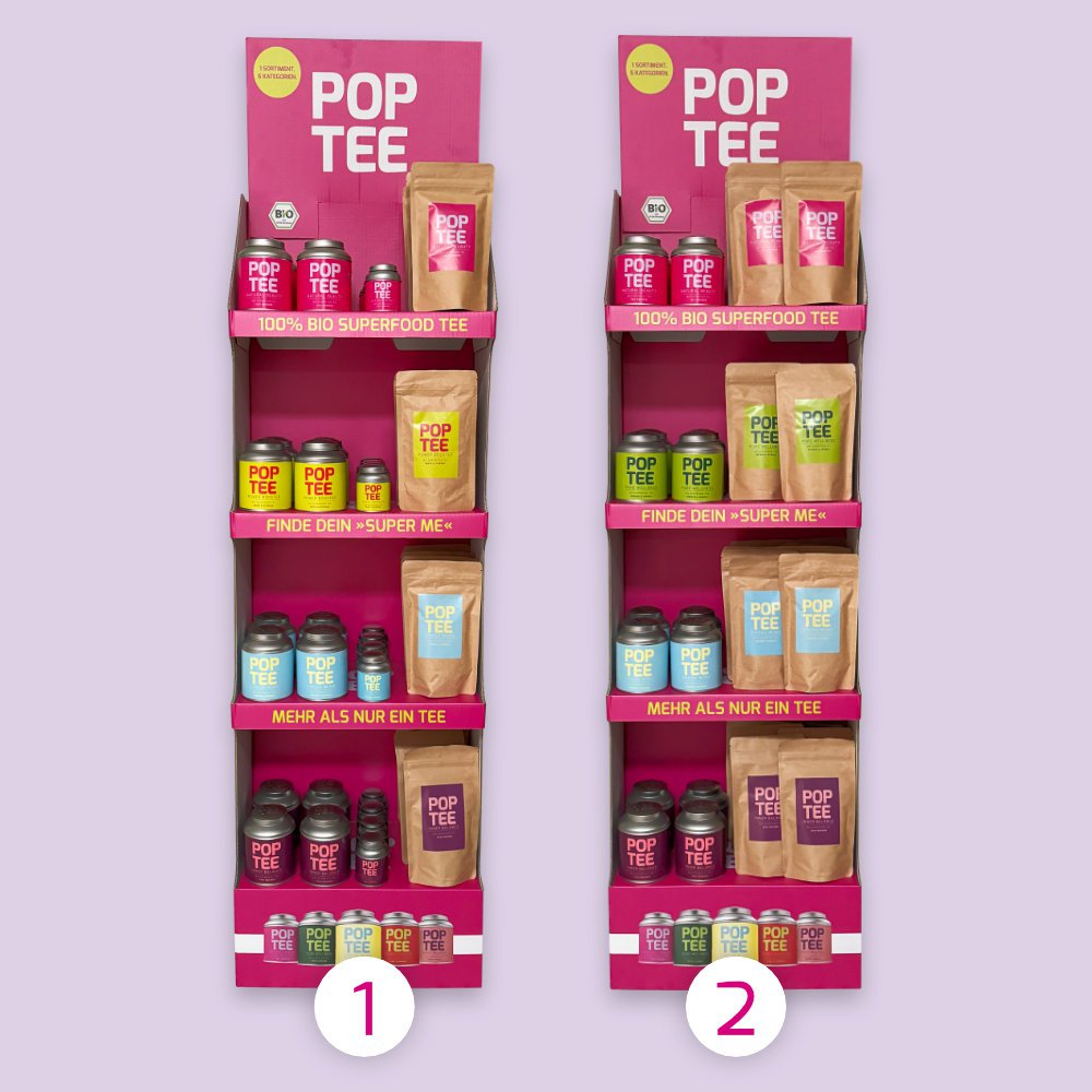 Pop tee pos-display