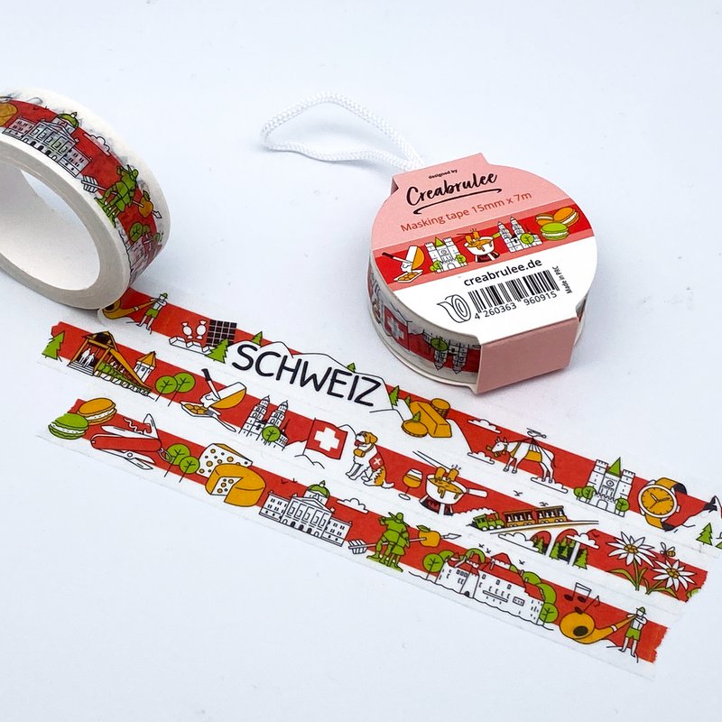 Cinta adhesiva / washi tape "Suiza" City Tapes