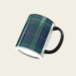 Tazza in ceramica tartan 325 ml - QUADRATI BLU SCURO/VERDE