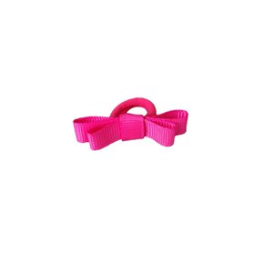 Haarelastiekje strik Alessia fuchsia