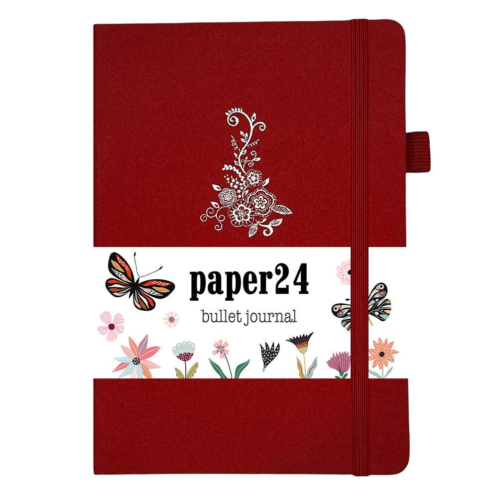 Paper24 Dziennik pocisków Kwiatowa oaza A5 Siatka w kropki