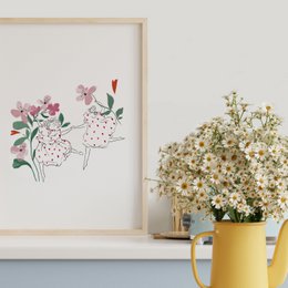 Poster Illustrated "Joyeuses"