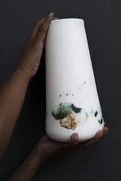 OPGEROLD stor vase