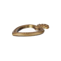 Dekorativer goldener Flammenspiegel H26x16,5 cm