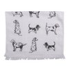Gastendoekje 40x66 cm Wit Grijs Katoen Honden Toilet Handdoek