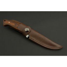ED MAHONY Elch Master V, Jagdmesser, (red pakka wood handle)