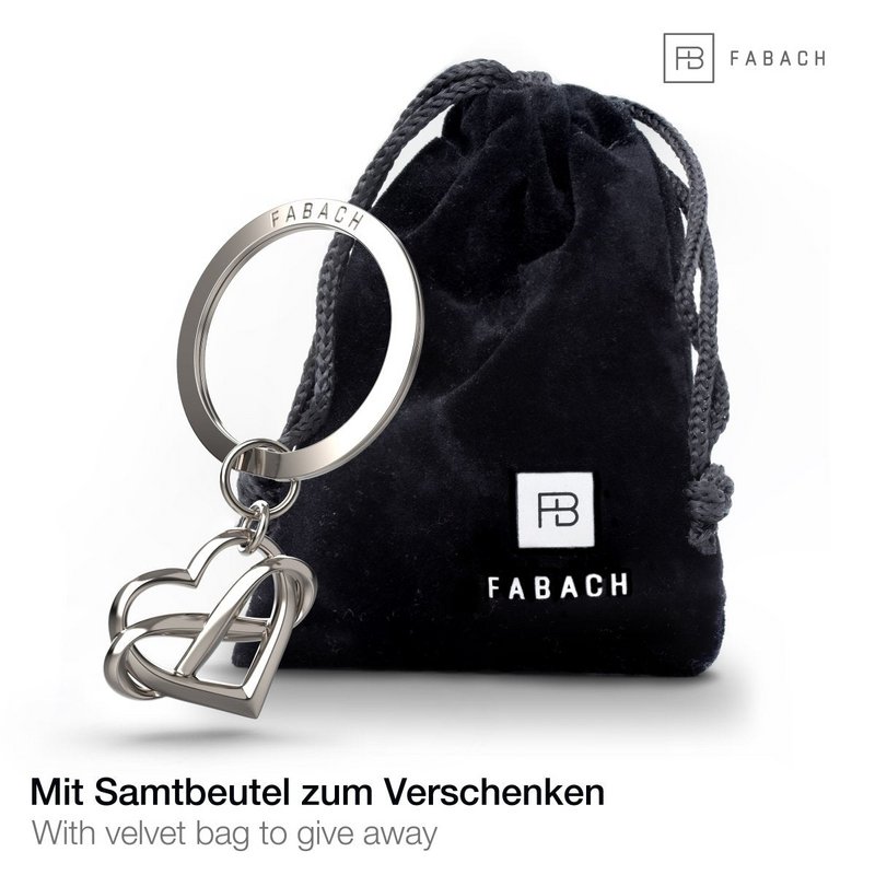 "Infinite Love" heart keychain with infinity sign - infinity pendant with heart