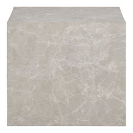 Praagse salontafelset - Beige, marmerlook, MDF, decorpapier, set van 2