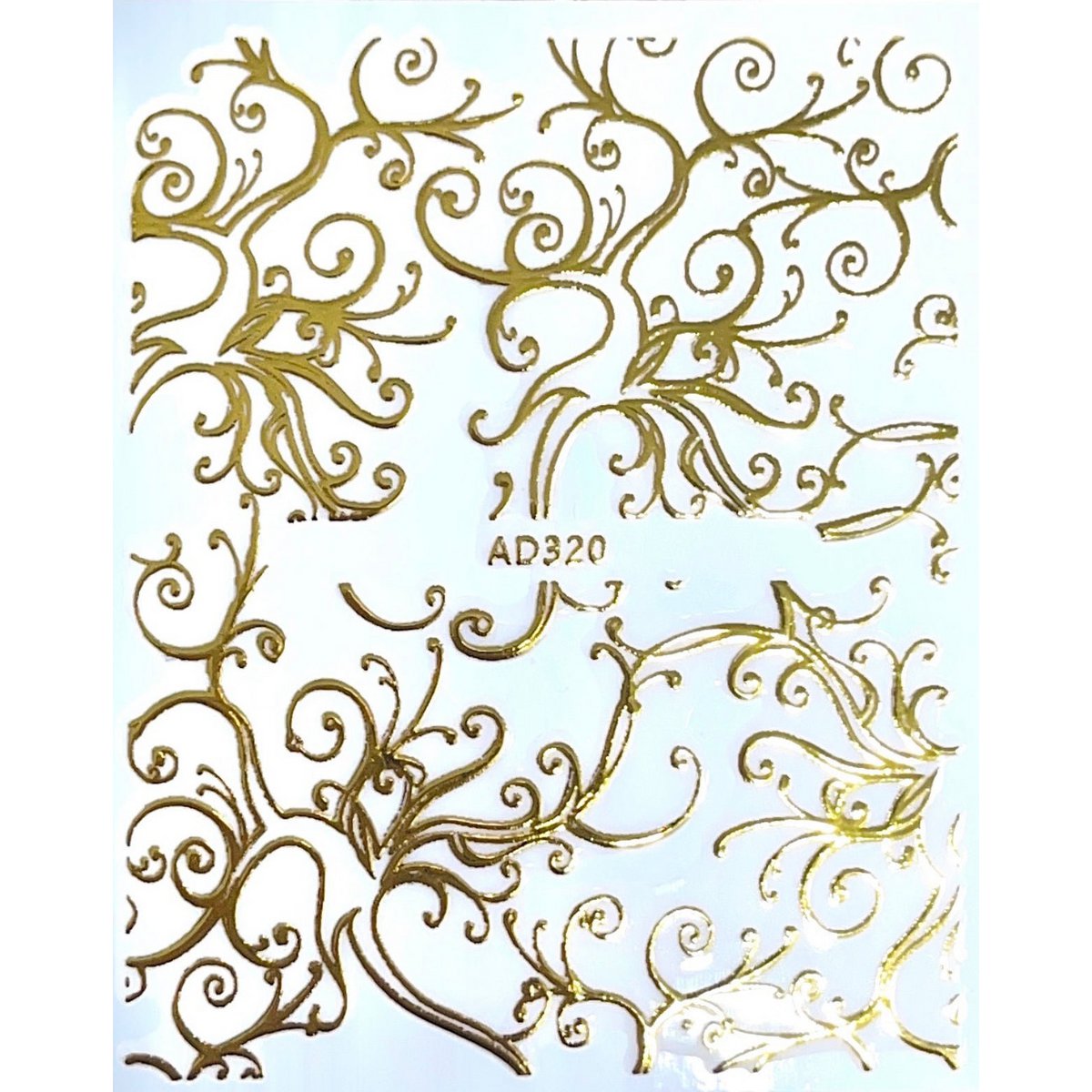 Gold pattern stickers