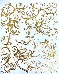 Gold pattern stickers