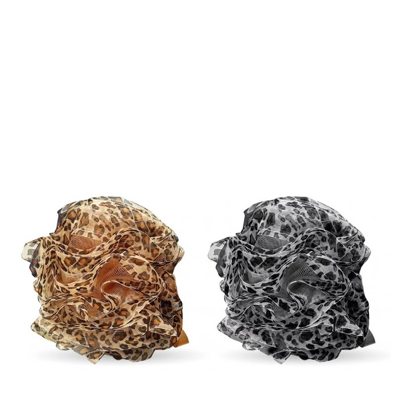 Wild Edition Peeling Sponge In Two Leopard Variations