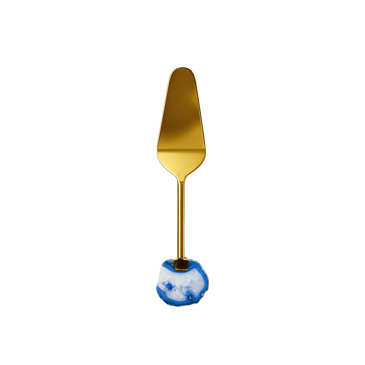 Golden pie shovel Pierre Agate Bleue