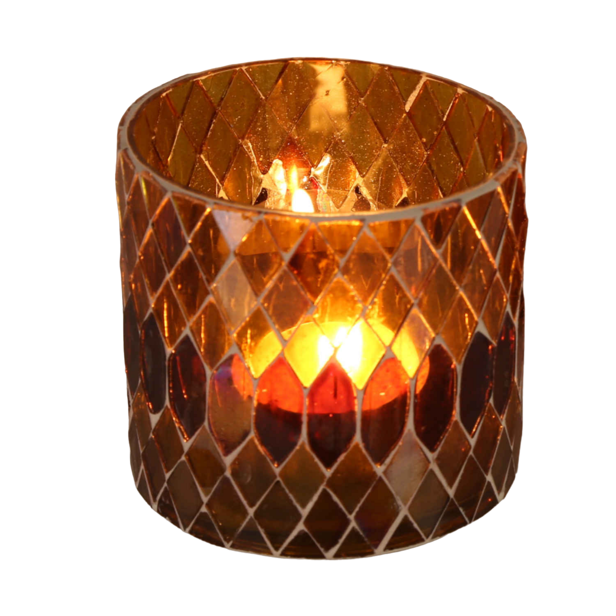 Moroccan mosaic lantern Rayan yellow