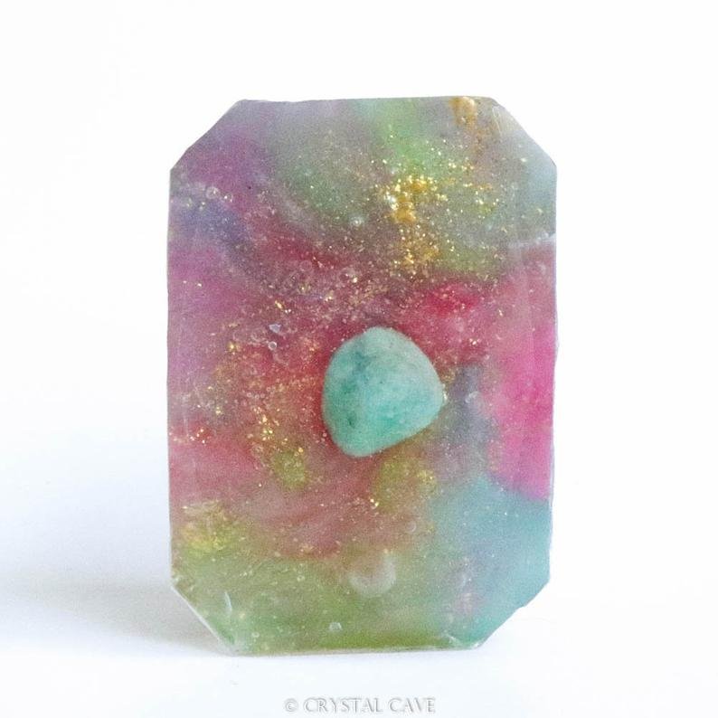 Gemstone Soap - Flower Child - Amazonite